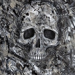 Skull painted by 