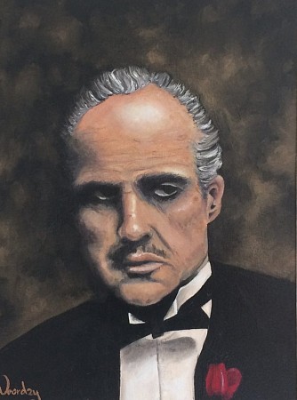 The godfather part l painted by John Noordzij