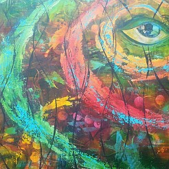 Eye of the hurricane painted by 