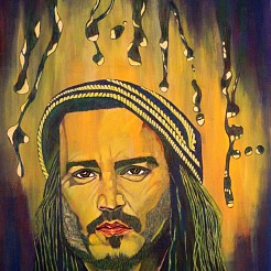 Johnny Depp painted by 