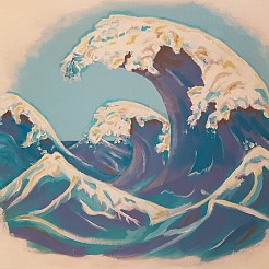 Umi Arashi (zeestorm) painted by 
