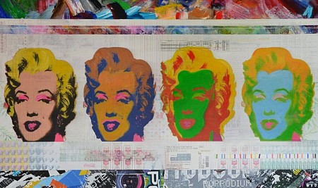 Marilyn Monroes painted by WVD ART
