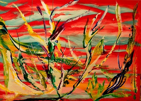 Rood riet painted by Kuhlmann Kunst