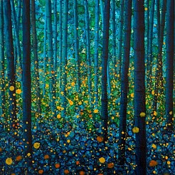 Fireflies painted by 