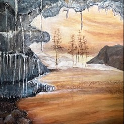 Canadese ijsgrot painted by 