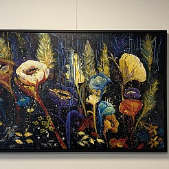 Flowers in the dark painted by 