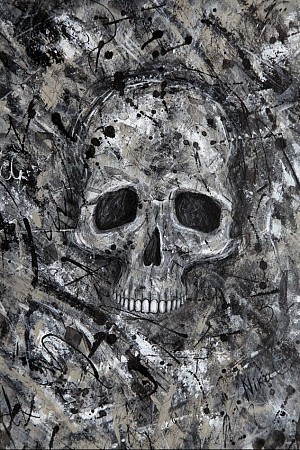 Skull painted by Nika