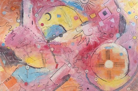 Abstract -uv painted by Anita art nondual