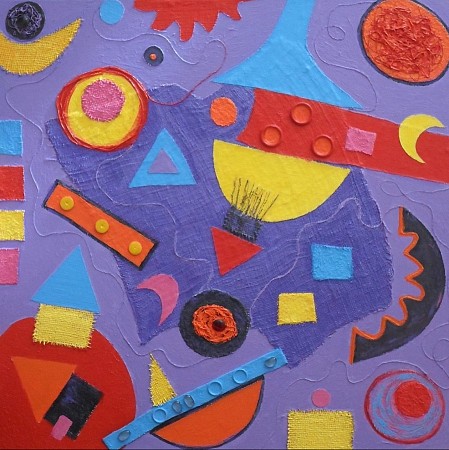 Abstract geometrisch painted by Anita art nondual