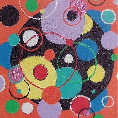 Abstract geometrische painted by Anita art nondual