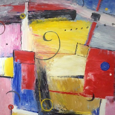 Abstract z t painted by Anita art nondual