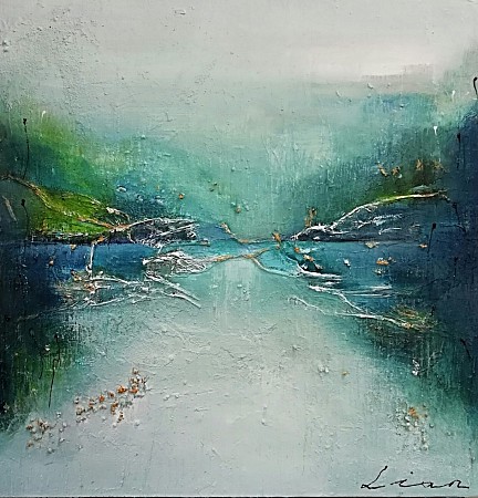 Stream painted by Lian de Zwaan