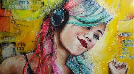 Music makes me lose Control painted by Patrick van Haren