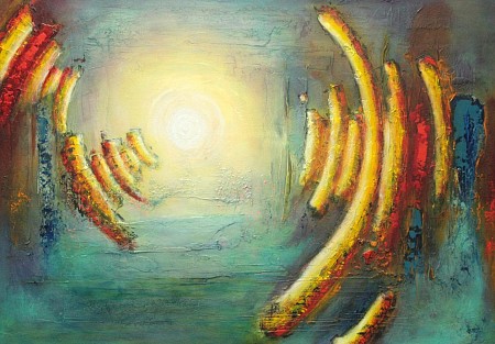Daybreak after a sleepless night painted by Herold Boertjens
