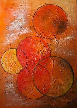 Cirkels painted by Irene van Uxem