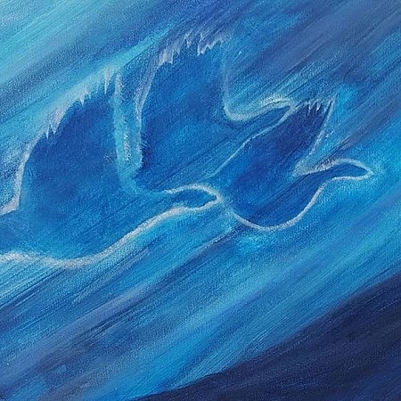 Geese painted by De Kunst van Verwerking 