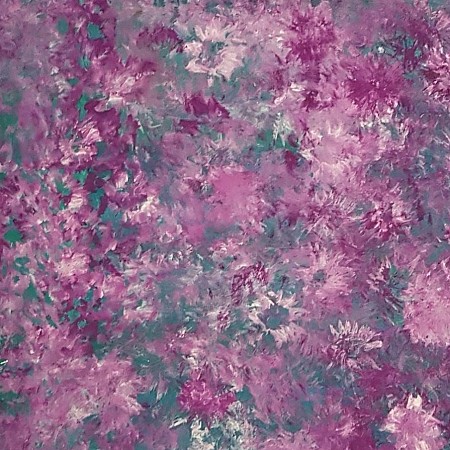 Dreamfield of flowers painted by De Kunst van Verwerking 