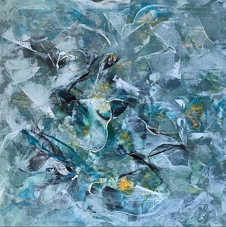 Blueflow-storm under the surface painted by Diney Berg