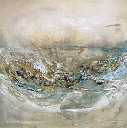 Wereld in chaos opweg naar verandering painted by Diney Berg
