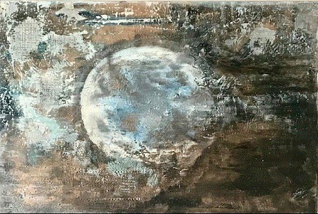 Blue planet painted by Diney Berg