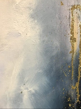 Gold leaf painted by Diney Berg
