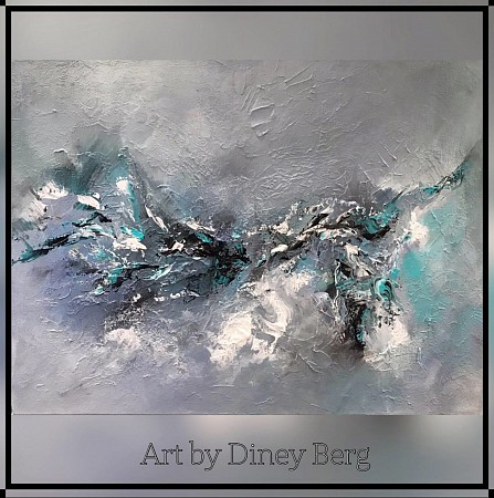 Different Dimensions painted by Diney Berg