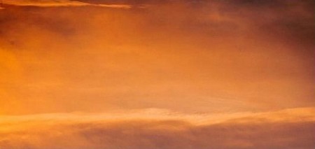 Orange sky painted by Diney Berg
