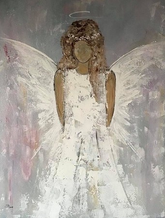 Angel of trust painted by Diney Berg