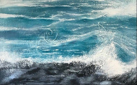 Oregon coast painted by Diney Berg