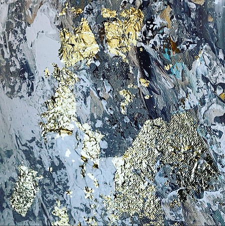 Gold leaf 2 painted by Diney Berg