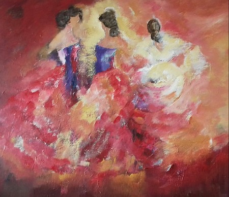 Dans painted by Loes Loe-sei Beks