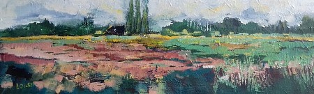 Vergezicht bij Nuenen painted by Loes Loe-sei Beks