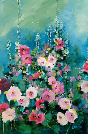 Stokrozen painted by Loes Loe-sei Beks