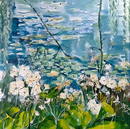 Tuinen van Monet painted by Loes Loe-sei Beks