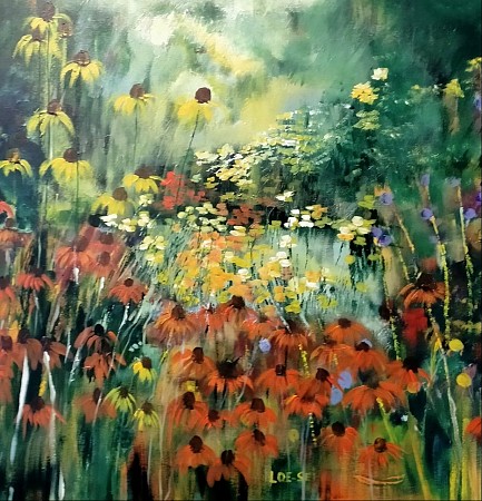 Prairietuin (1) painted by Loes Loe-sei Beks