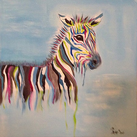 Er gekleurd opstaan painted by Ineke Grafe