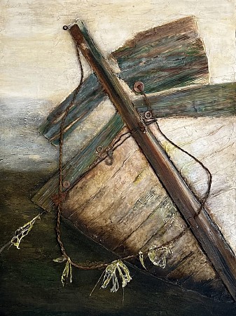 Scheepswrak Camaret sur Mer painted by Hannie Hopster