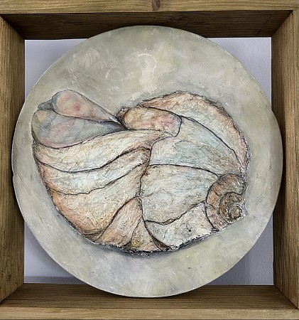 Ammoniet painted by Hannie Hopster