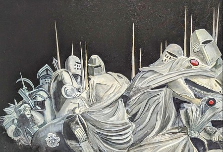 Dolende ridders painted by Frits Hoitsema KUNSTSCHILDER
