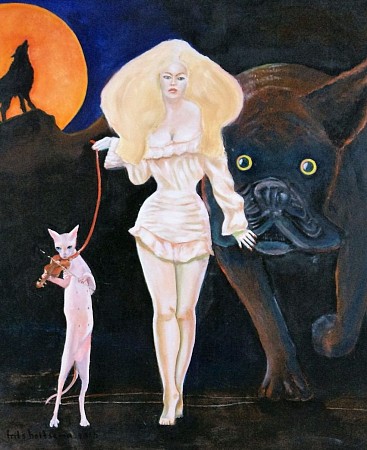 Nachtsymphonie painted by Frits Hoitsema KUNSTSCHILDER