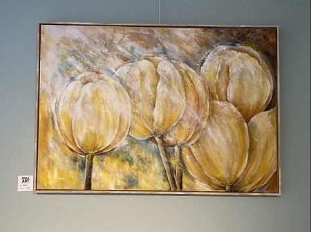 Tulips painted by Imke de Vries