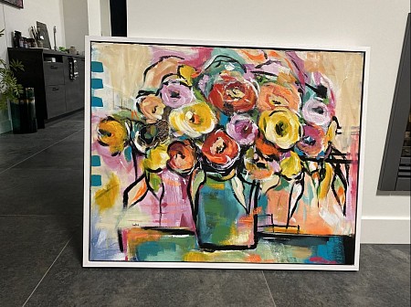 Flowers painted by Imke de Vries