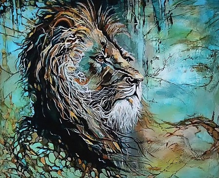 Powerfull painted by Belinda Saul - Bos