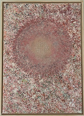 Flower dots painted by Dorien Kouwert