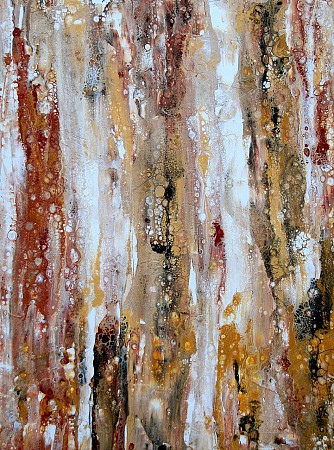 Traces of wood painted by Marion Buijink