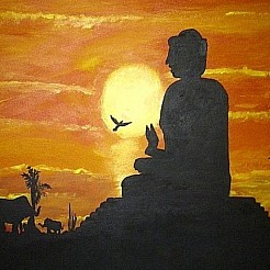 Boeddha painted by 