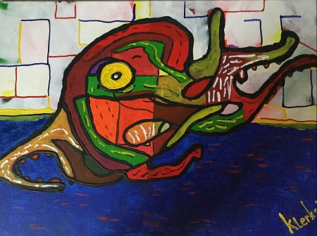 Octopus painted by Rene Klerks