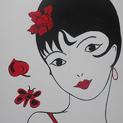 Voici Rose ( Hier is Rose ) painted by 