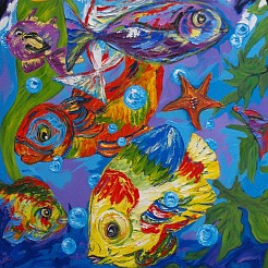 Fish painted by 
