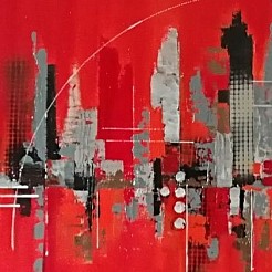 Cityscape painted by 